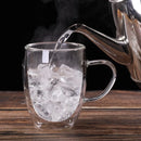 Xícara Café Vidro Duplo 350ml Kit 2 Unidades Promoção