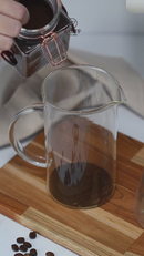 BrewNature Cafeteira Prensa Francesa em Vidro e Bambu 600ml