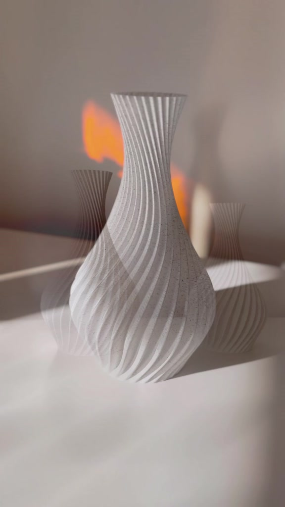 Kit 2 Vasos Decorativos em Espiral - Varias Cores