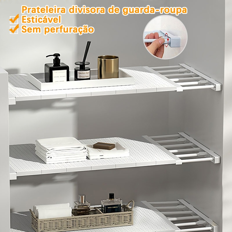 Prateleira Organizadora HOULDFR Divisória Escalonável De Cozinha De Poupança De Espaço