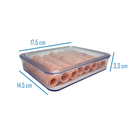 Porta Frios Hermético Acrílico com Tampa Empilhável