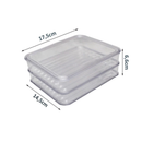 Porta Frios Hermético Acrílico com Tampa Empilhável