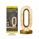 Luminária de Mesa Touch Leitura Lâmpada de Quarto de luxo Nórdico Cristal Acrílico Led de 3 Cores