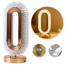 Luminária de Mesa Touch Leitura Lâmpada de Quarto de luxo Nórdico Cristal Acrílico Led de 3 Cores