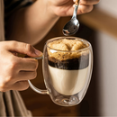 Xícara Café Vidro Duplo 350ml Kit 2 Unidades Promoção