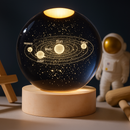 Luminária de Mesa para quarto Luminaria Decorativa Aconchegante Bola de Cristal Decoração Globo Terrestre Luxo