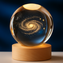 Luminária de Mesa para quarto Luminaria Decorativa Aconchegante Bola de Cristal Decoração Globo Terrestre Luxo