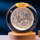 TerraGlow Luminária Decorativa Globo de Cristal