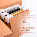 Kit 3 Quadros Decorativos Folhagem Dourada Gold Moldura 40X60 cm Sala Grande Moderno