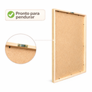 Kit 3 Quadros Decorativos Folhagem Dourada Gold Moldura 40X60 cm Sala Grande Moderno