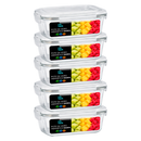 Conjunto Potes Vidro Hermético Mantimentos Marmita 640ml