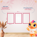 GoldenPetal Trio – Kit 3 Quadros Abstratos Preto com Flor Dourada