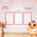 GoldenPetal Trio – Kit 3 Quadros Abstratos Preto com Flor Dourada