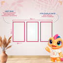 GoldenPetal Trio – Kit 3 Quadros Abstratos Preto com Flor Dourada